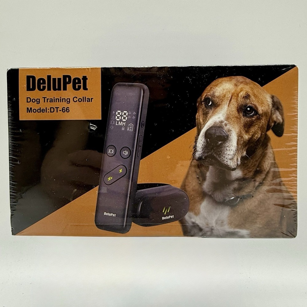 DeluPet Dog Training Collar‎ Model DT-66 with Remote Factory Sealed New